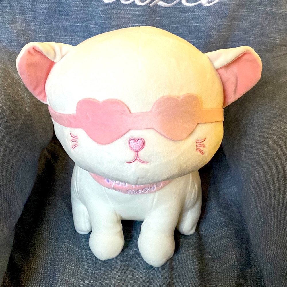 12” Plush Kitten with Velcro eye mask.